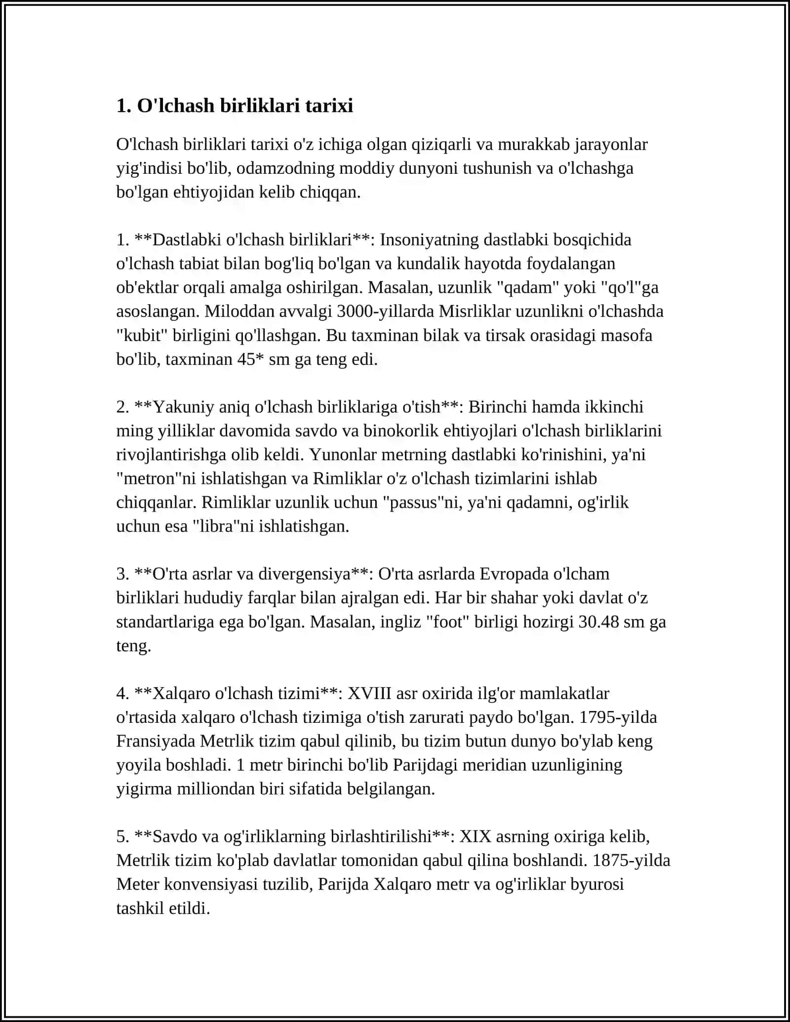 O'lchash birliklari va xalqaro birliklar tizimi (SI tizimi) 3