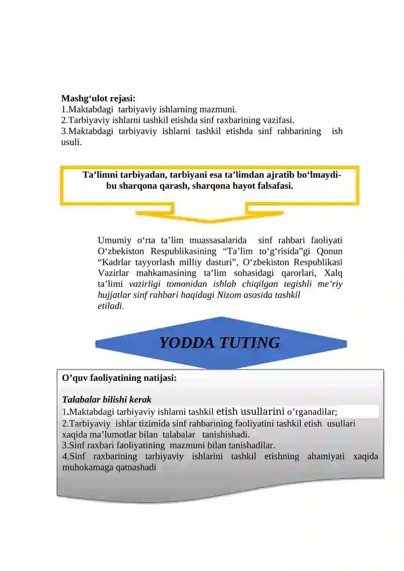 Maktabdagi Tarbiyaviy Ishlar Tizimi 3
