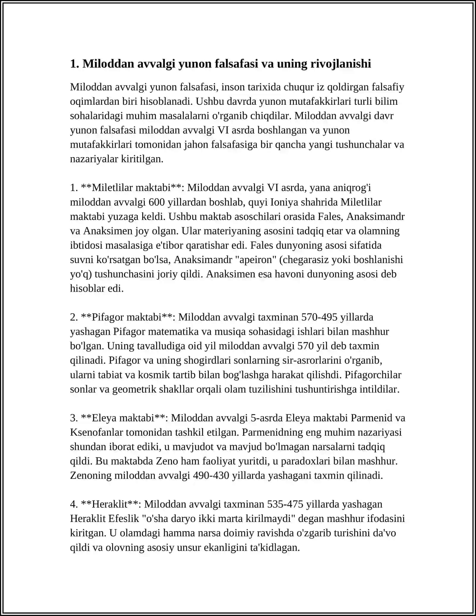 QADIMGI YUNONISTON FALSAFASI 3