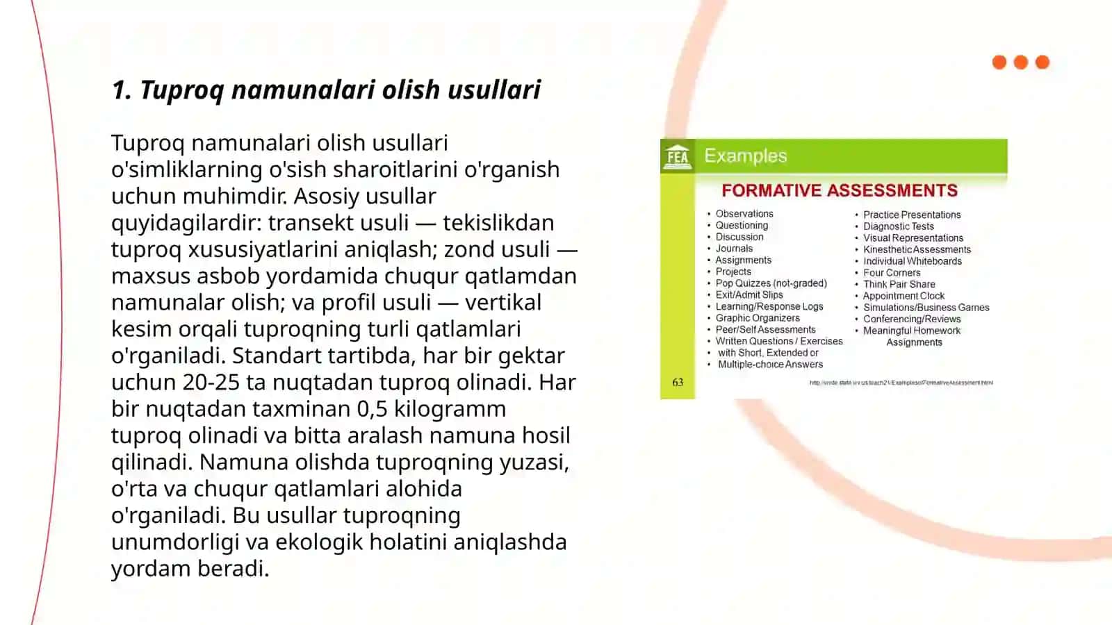 Tuproq namunalarini olish usullari 3