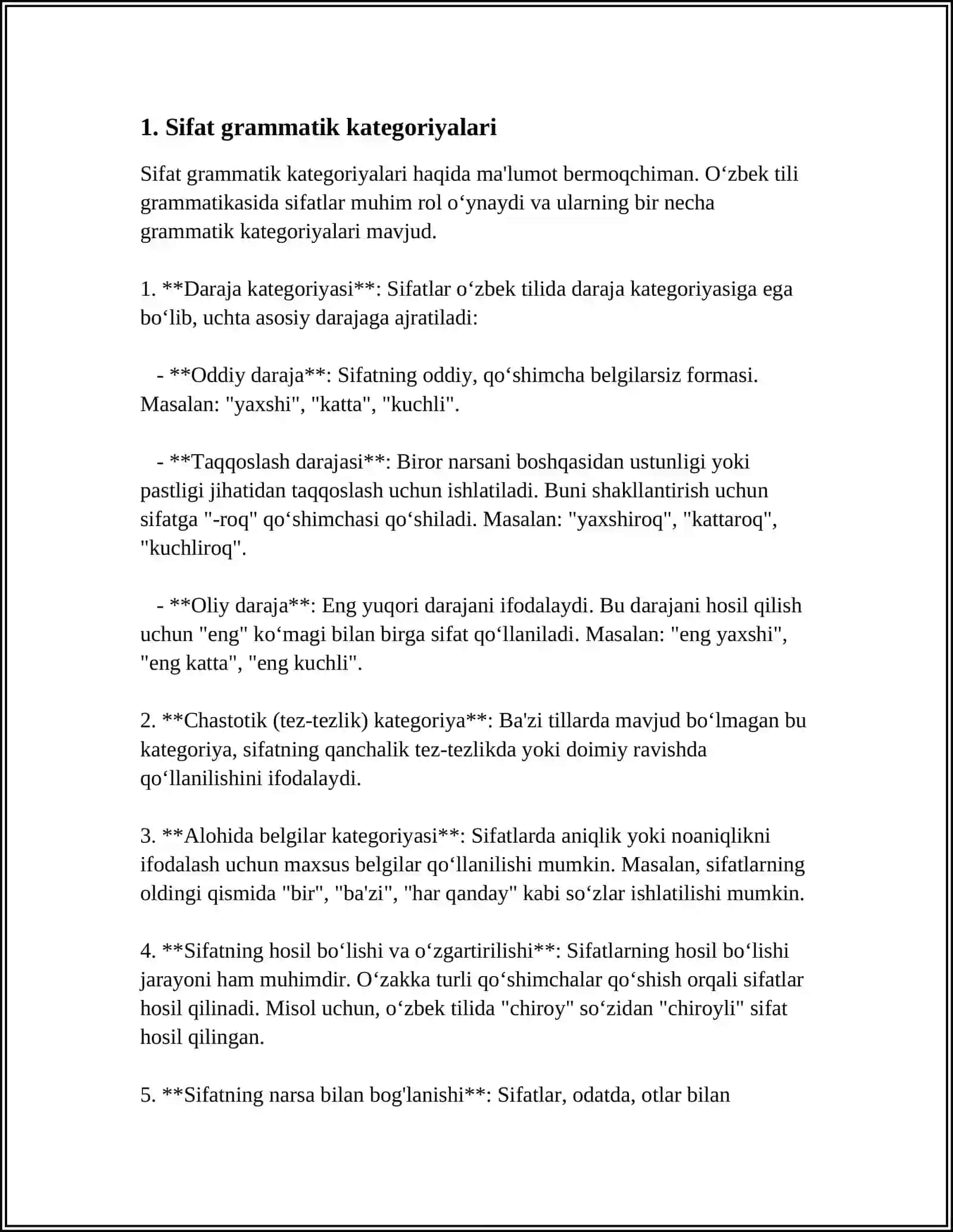 SIFAT GRAMMATIK KATEGORIYALAR 3