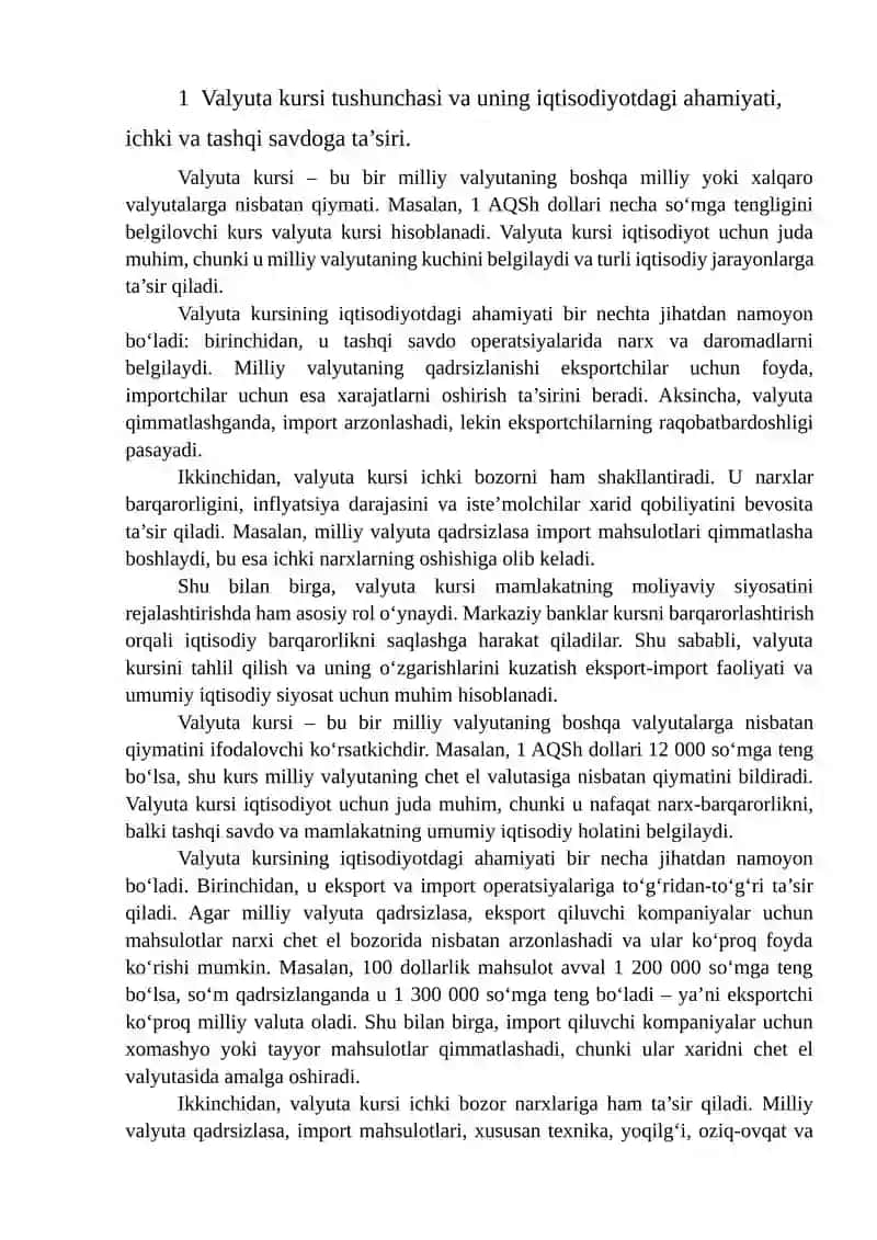 Valyuta kursi 3