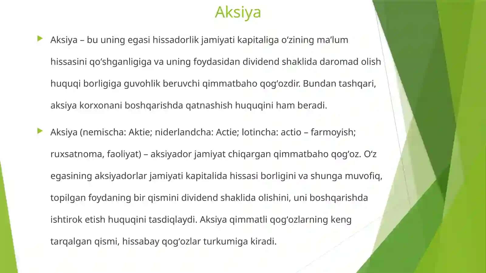 qimmatli qog'ozlar 3