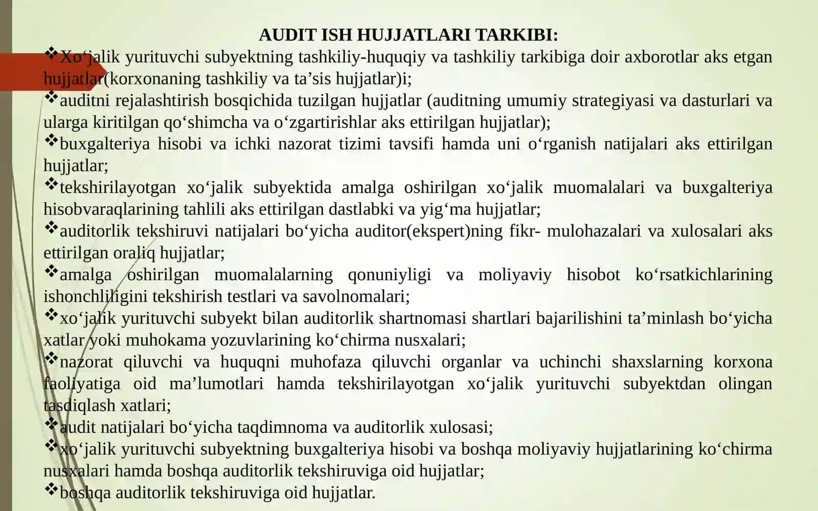 MOLIYAVIY HISOBOT AUDITINING YAKUNIY BOSQICHI 3