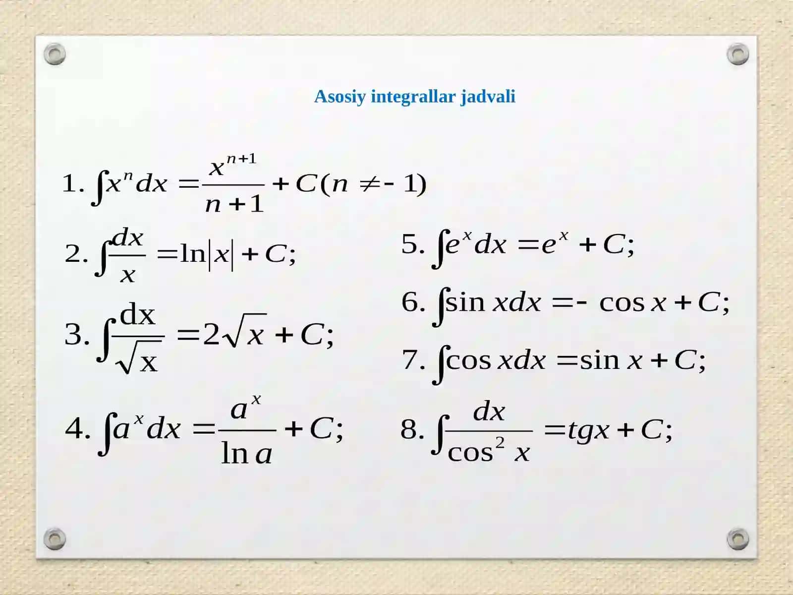 26-mavzu. Aniqmas integral 3