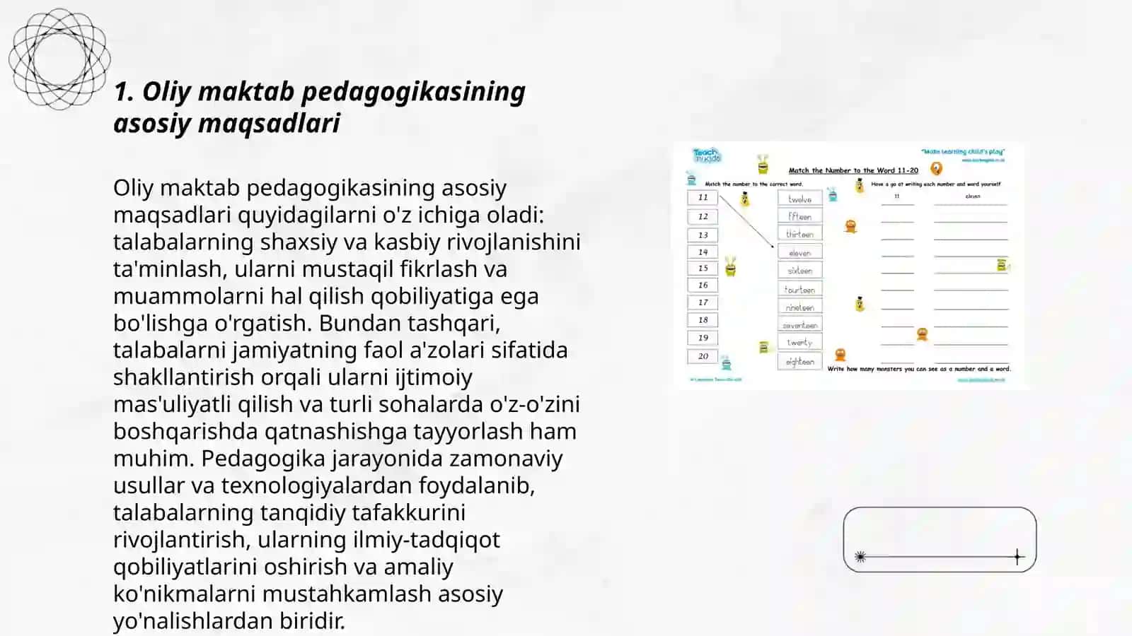 Oliy maktab pedagogikasining maqsad va vazifalari 3