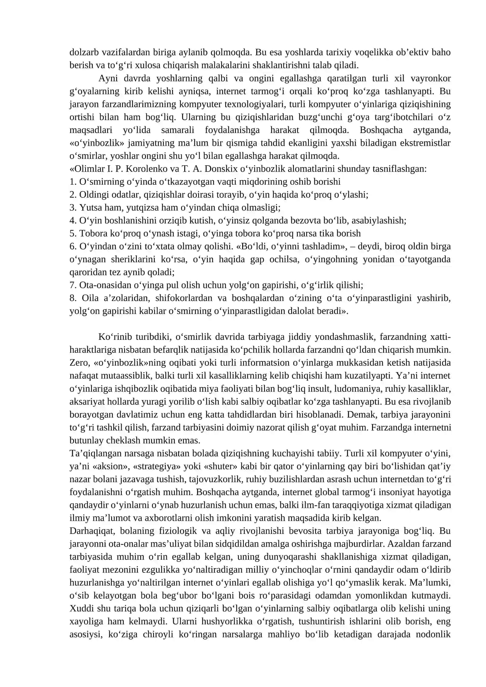 Vertual o`yinlarning yoshlar ongiga ta`siri 3