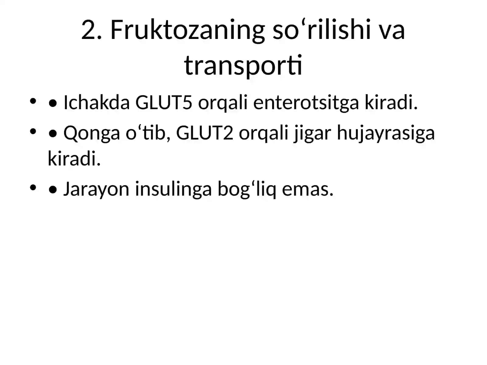 Fruktoza metabolizmi 3