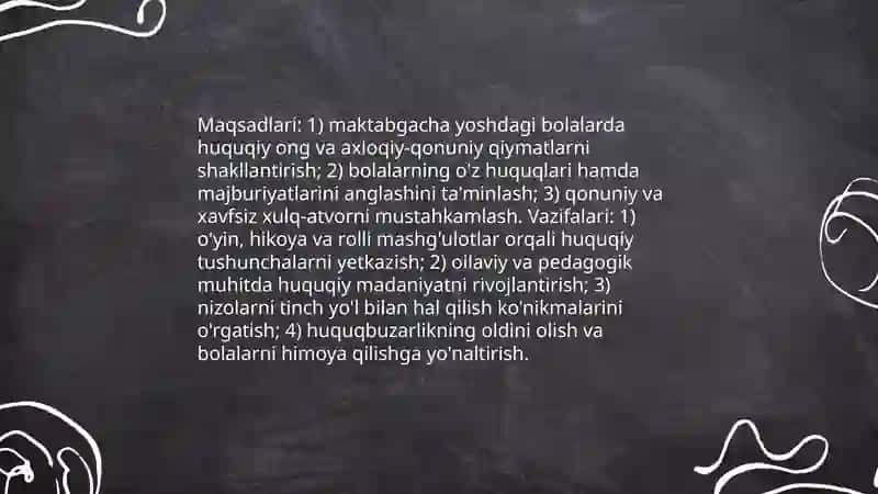 Maktabgacha yoshdagi bolalarni huquqiy tarbiyalash 3