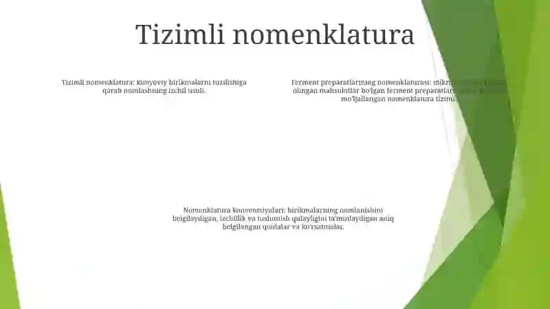 Ferment Preparatlarining Nomenklaturasi 3