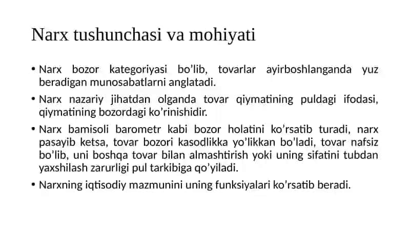 NARX VA NARX SIYOSATI 3