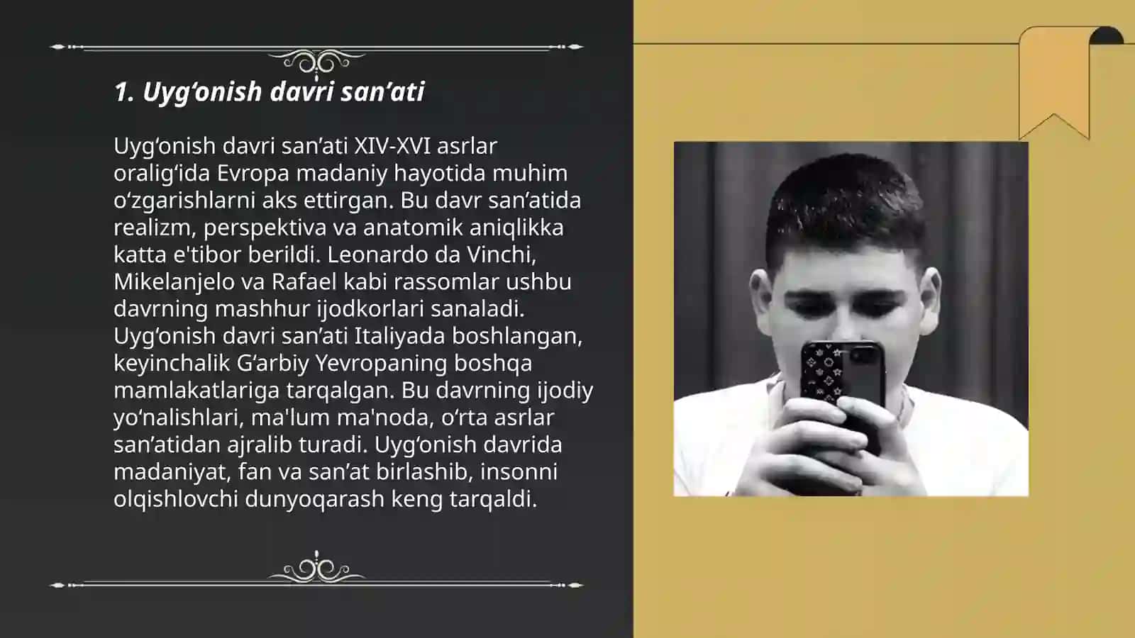 Uyg‘onish davri san’ati 3