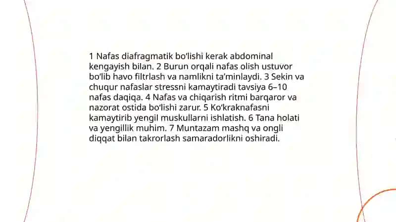 Nafasni boshqarish 3