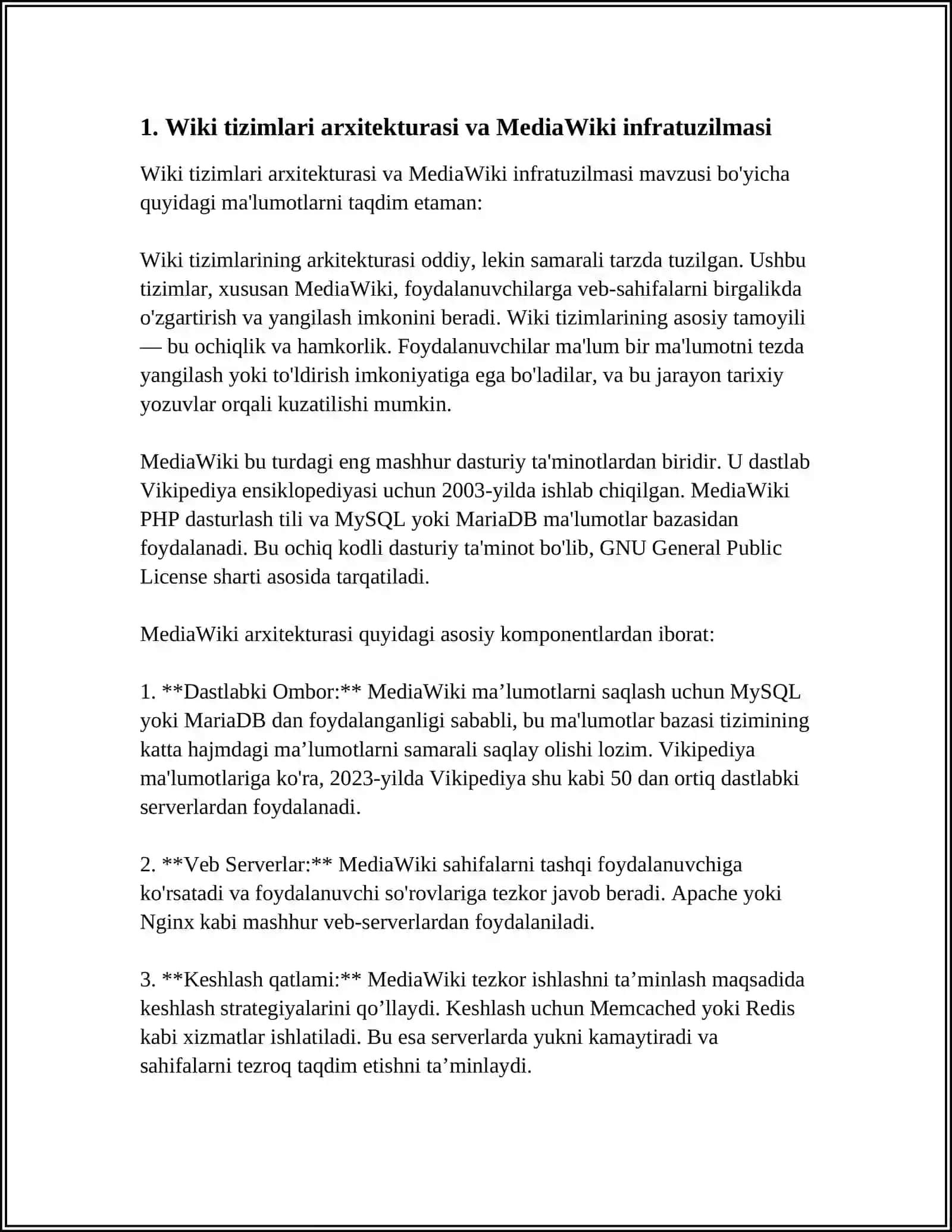 WIKI TEXNOLOGIYALAR. SUN'IY INTELLEKT 3