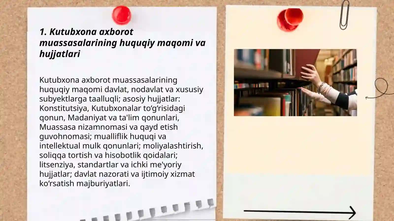Kutubxona axborot muassasalarining huquqiy hujjatlar tizimi 3