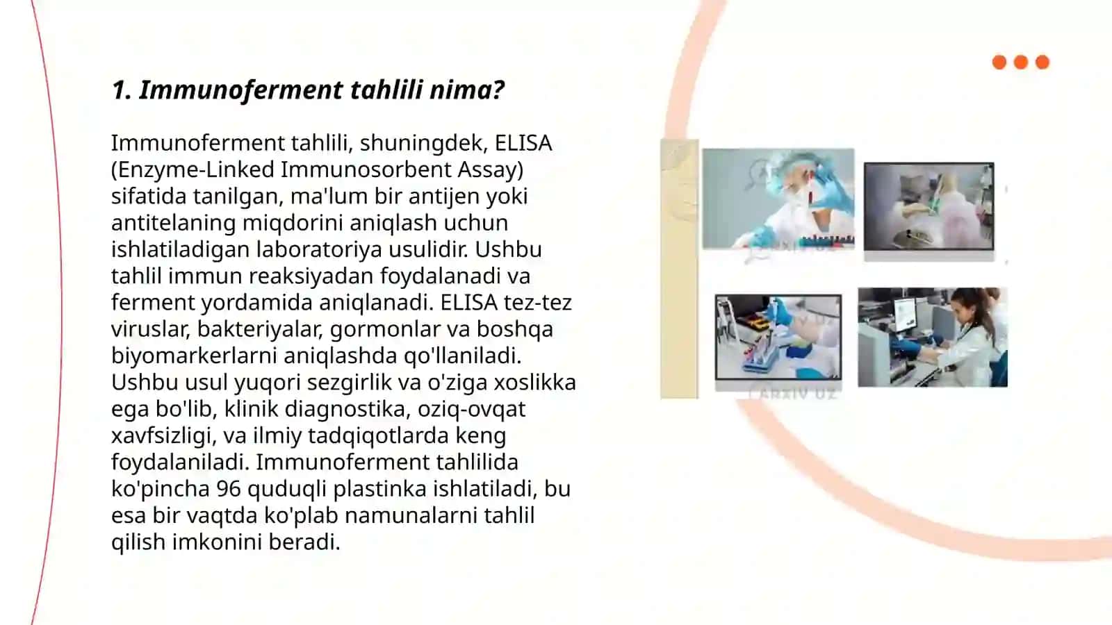Immunoferment va uning taxlili 3