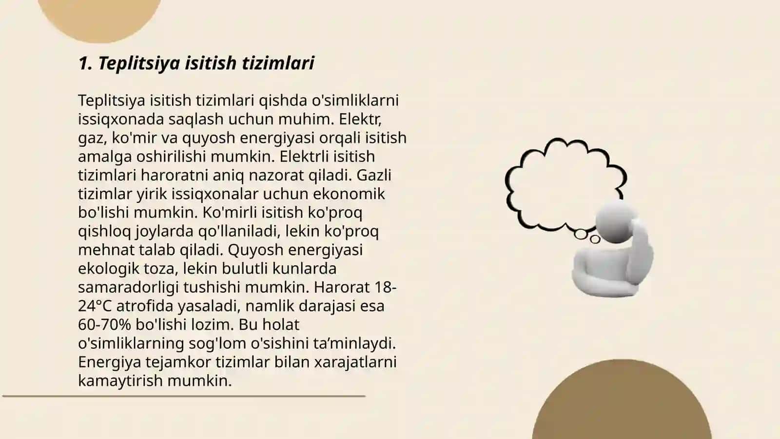 Teplitsiyalarni isitish 3