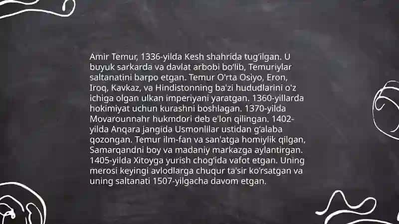 Amir Temur va Temuriylar davlati va huquqi 3