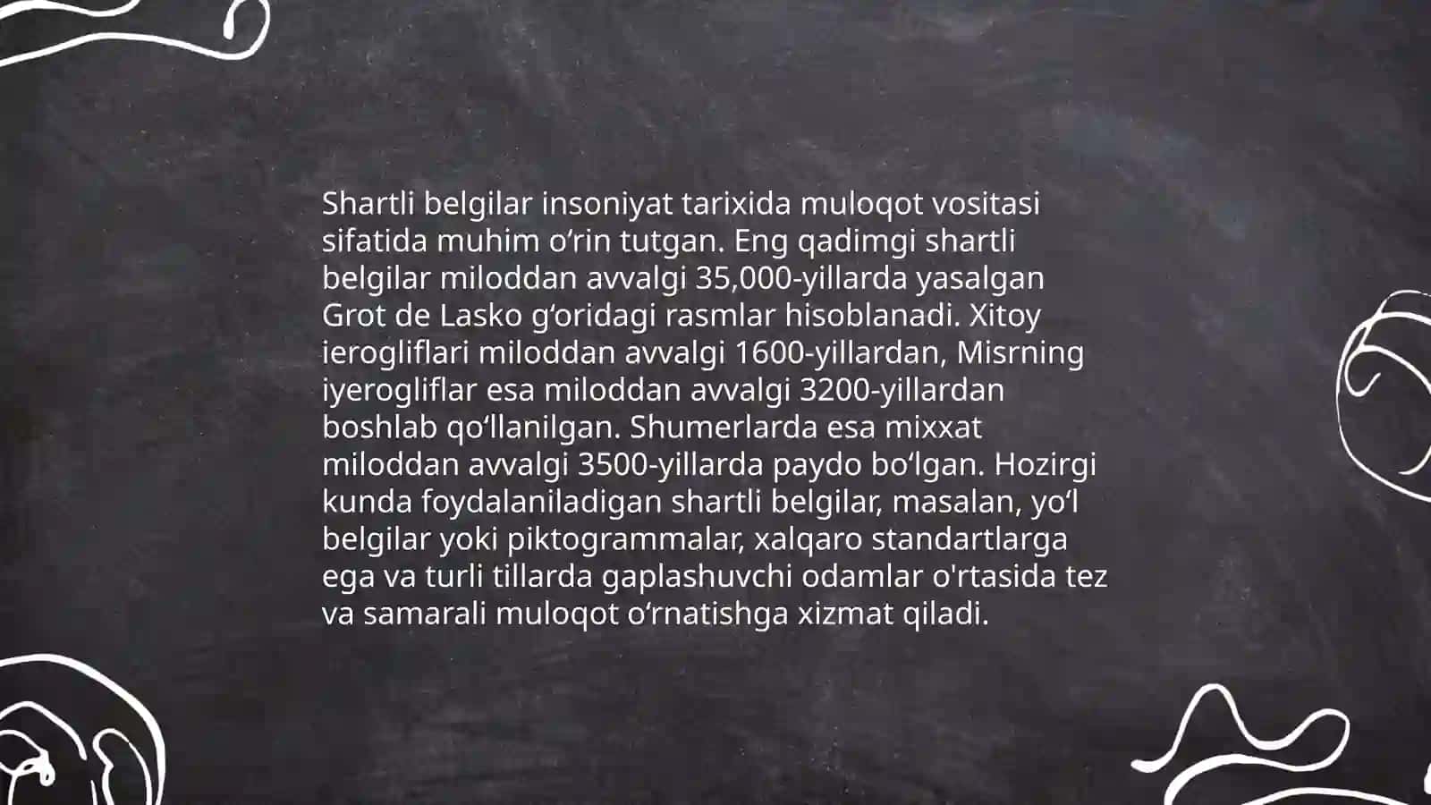 Shartli belgilar 3