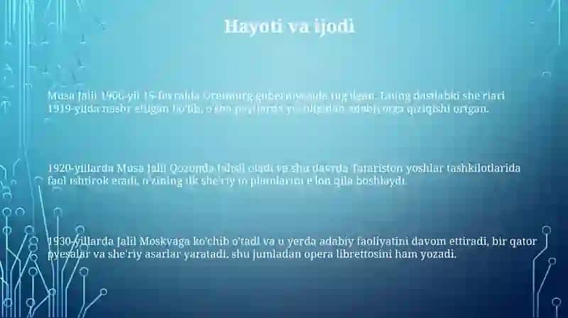 Musa Jalil haqida ma'lumot 3