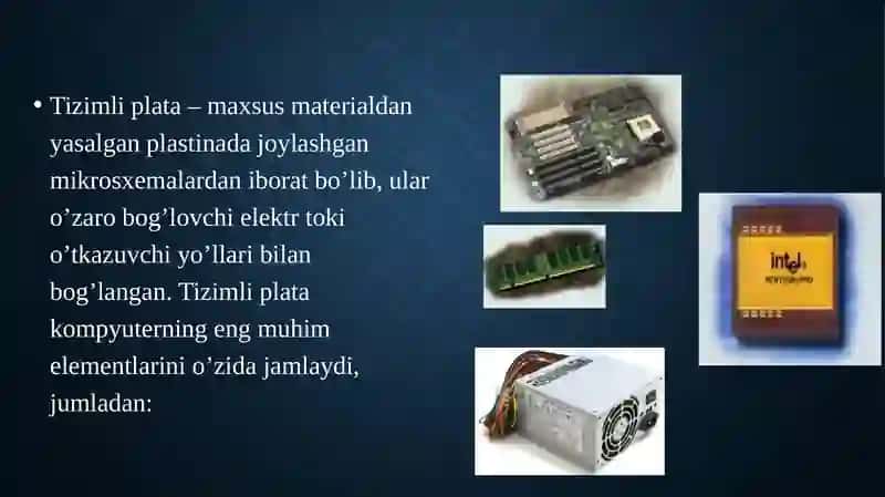 Kompyuter arxitekturasi(qurilmalari) 3