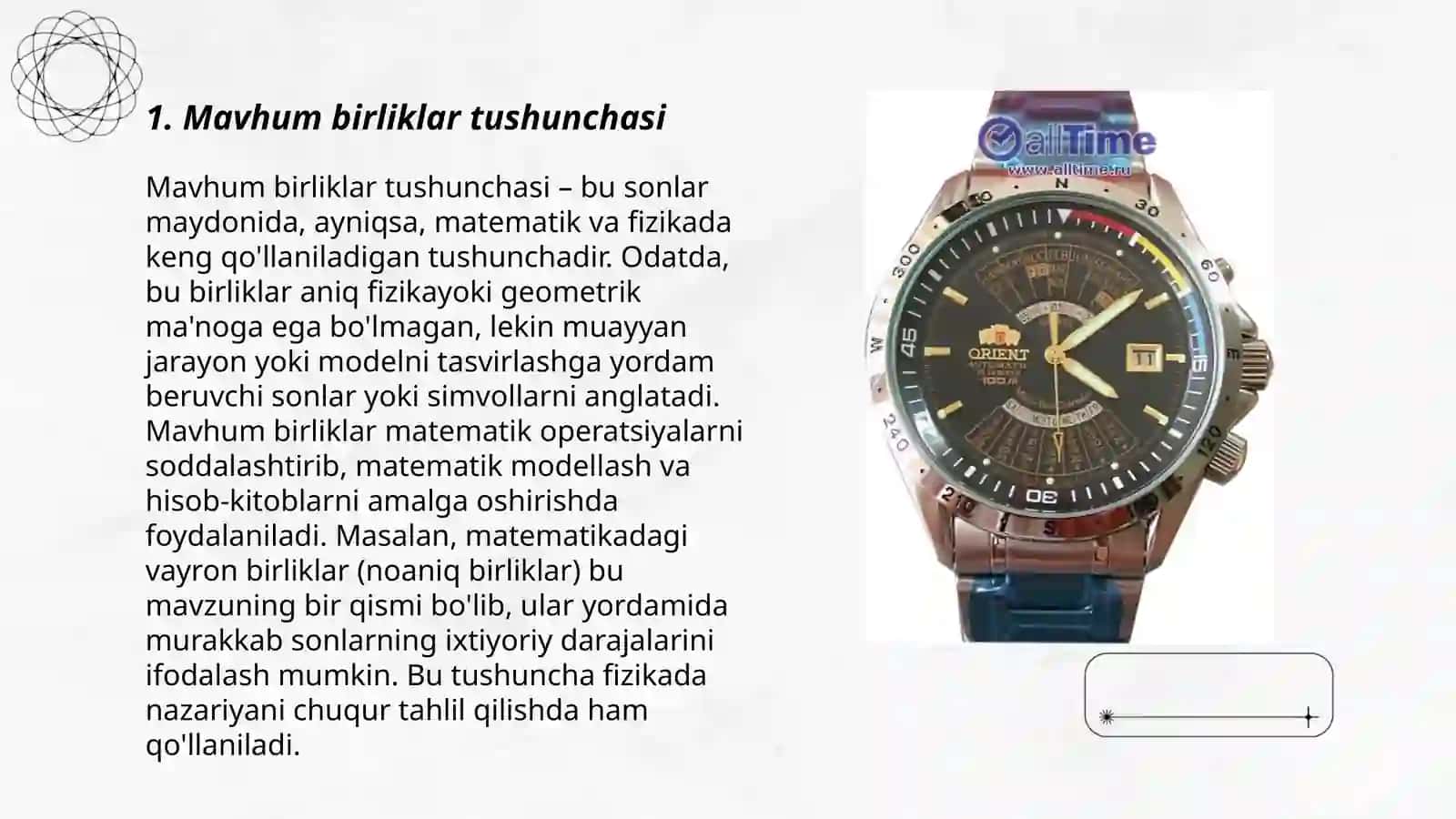 Mavhum birliklar tushunchasi 3