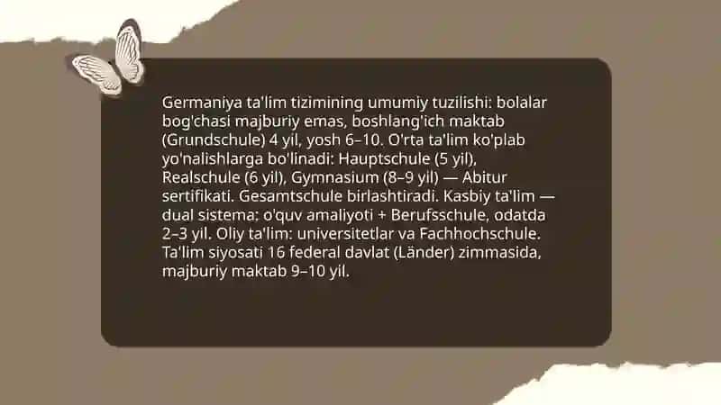 Germaniya ta'lim tizimi 3