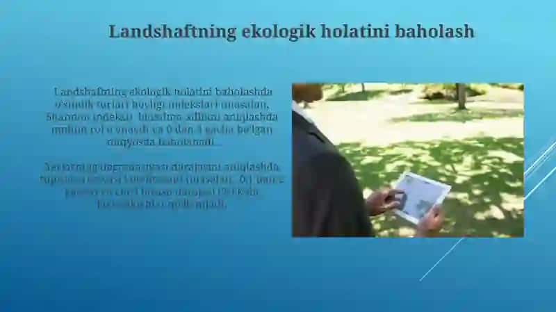 Landshaftlarni baholash 3