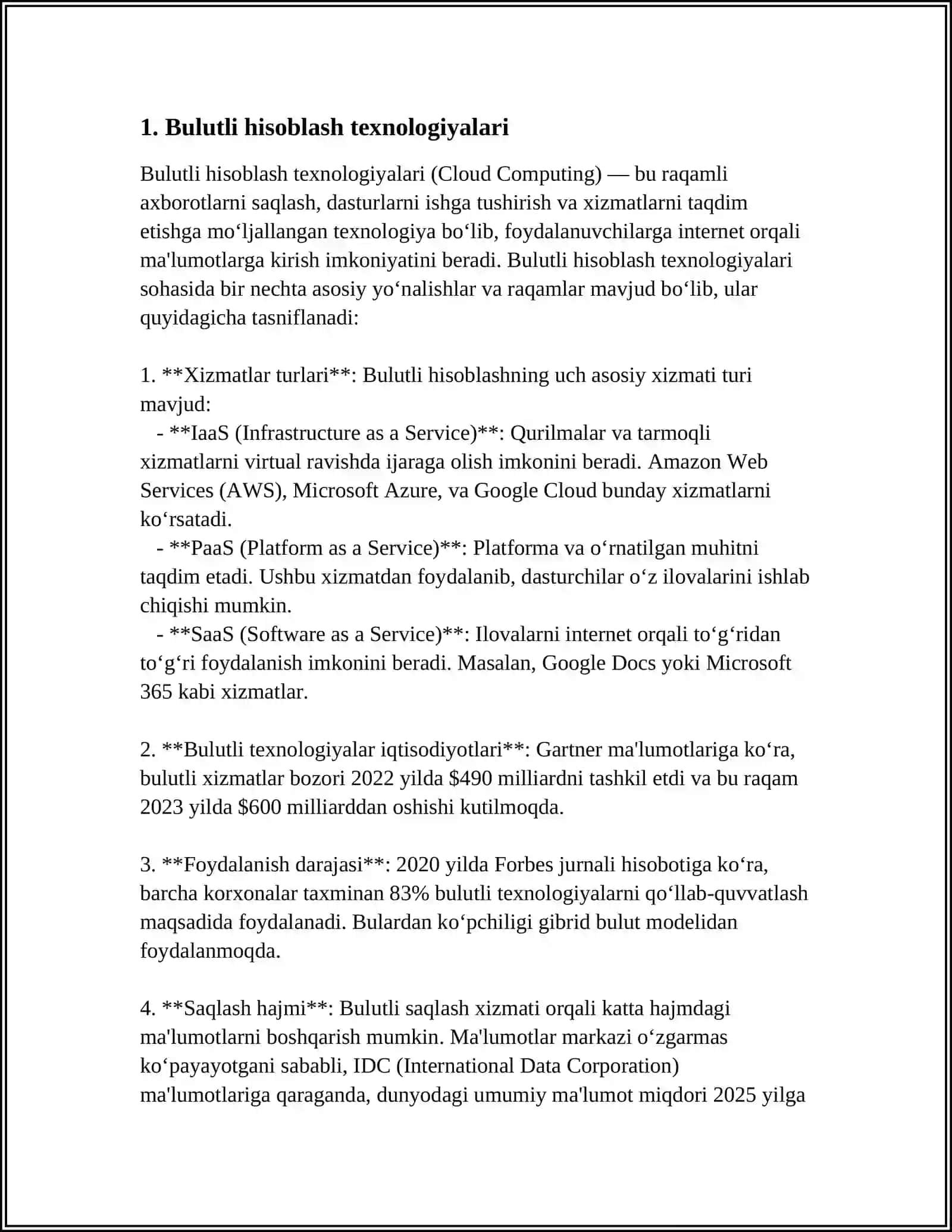 ZAMONAVIY AXBOROT TEXNOLOGIYALARI 3