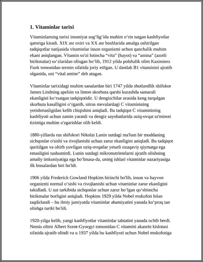 VITAMINLAR VA ULARNING KLASSIFIKASIYASI 3