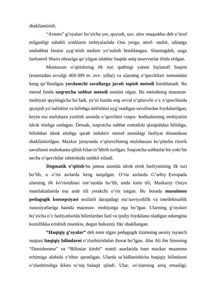 TA'LIM METODLARI TASNIFI TA'LIM SHAKLLARINING TASNIFI 3