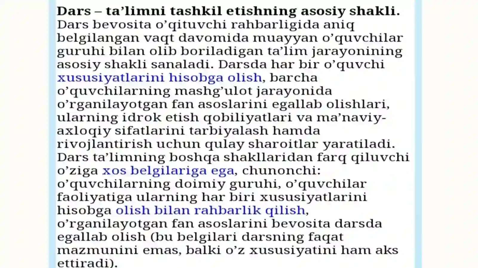 TA'LIMNI TASHKIL ETISHNING ASOSIY SHAKLI 3