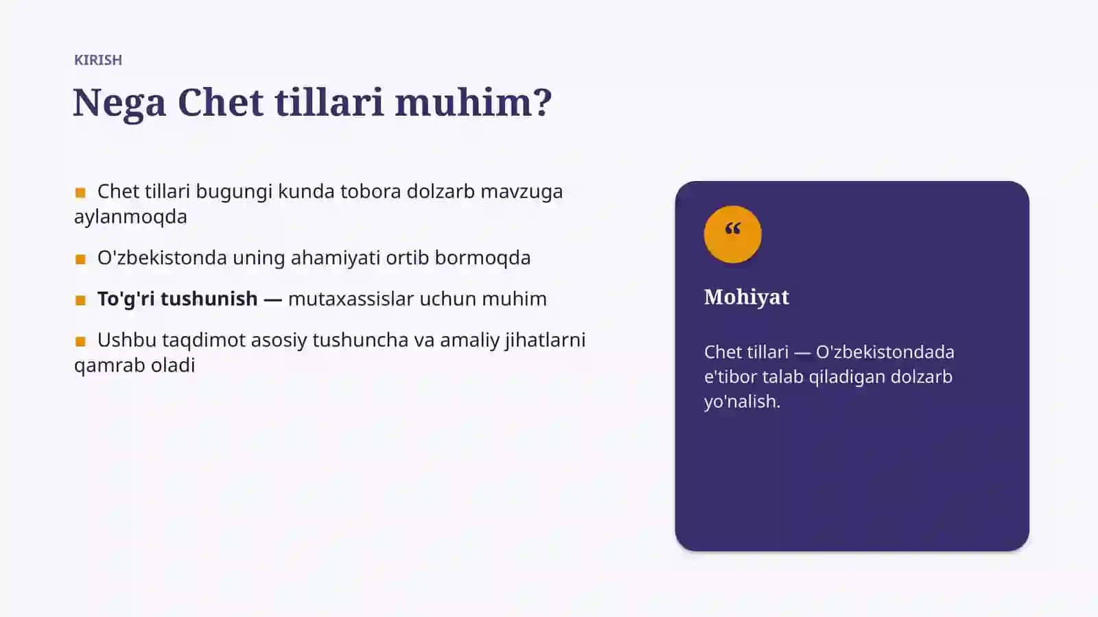 Chet tillari Ekologik jihatlari 3