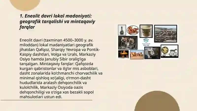Eneolit davri lokal madaniyati 3