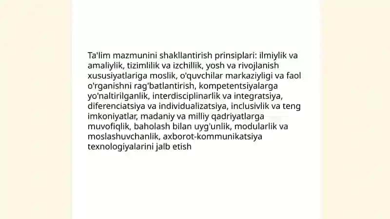 Ta'lim mazmuni, õqitish metodlari va vositalari 3
