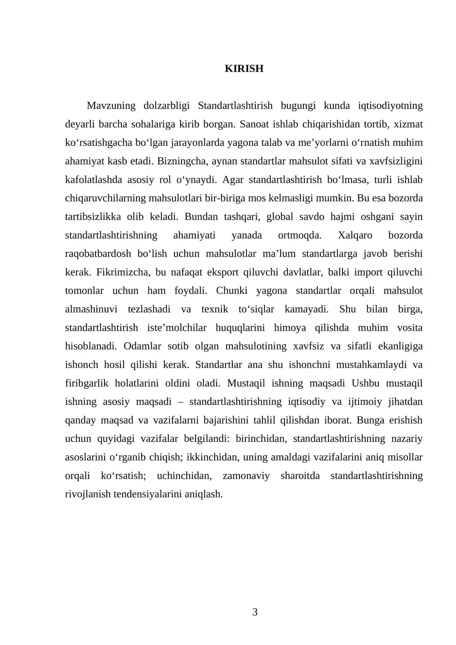Standartlashtirishning maqsad va vazifalari 3