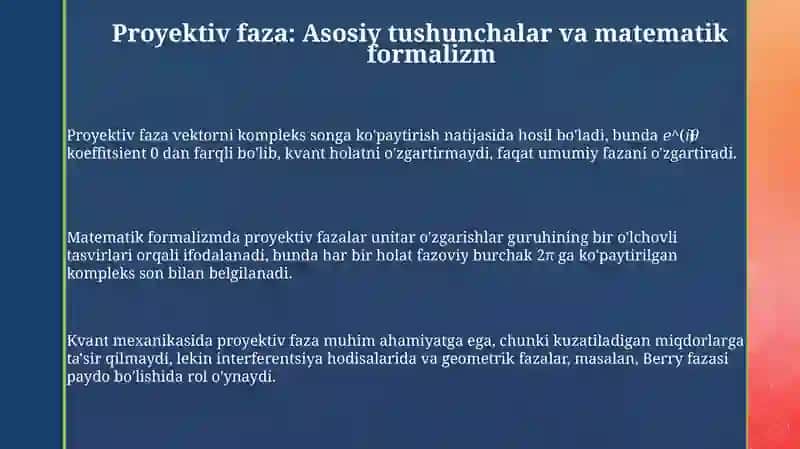Proyektiv faza 3