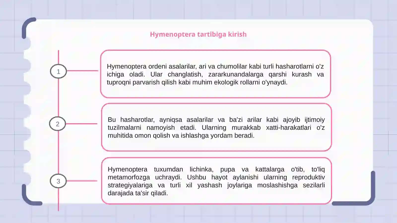 Parda qanotlilar turkumi-Hymenoptera 3