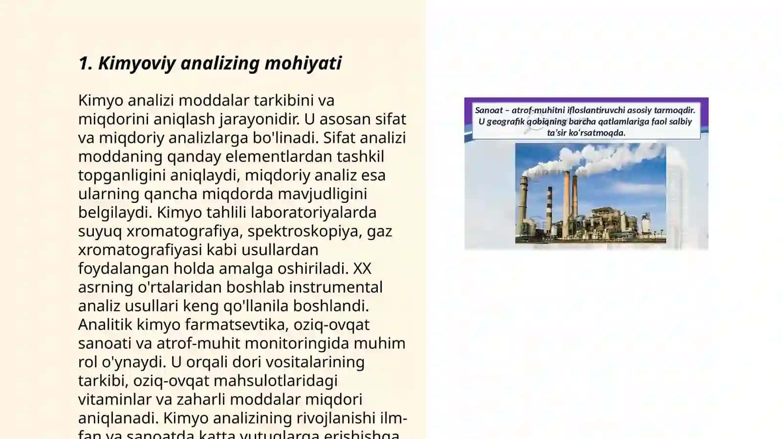 Havoning kimyoviy analizi 3