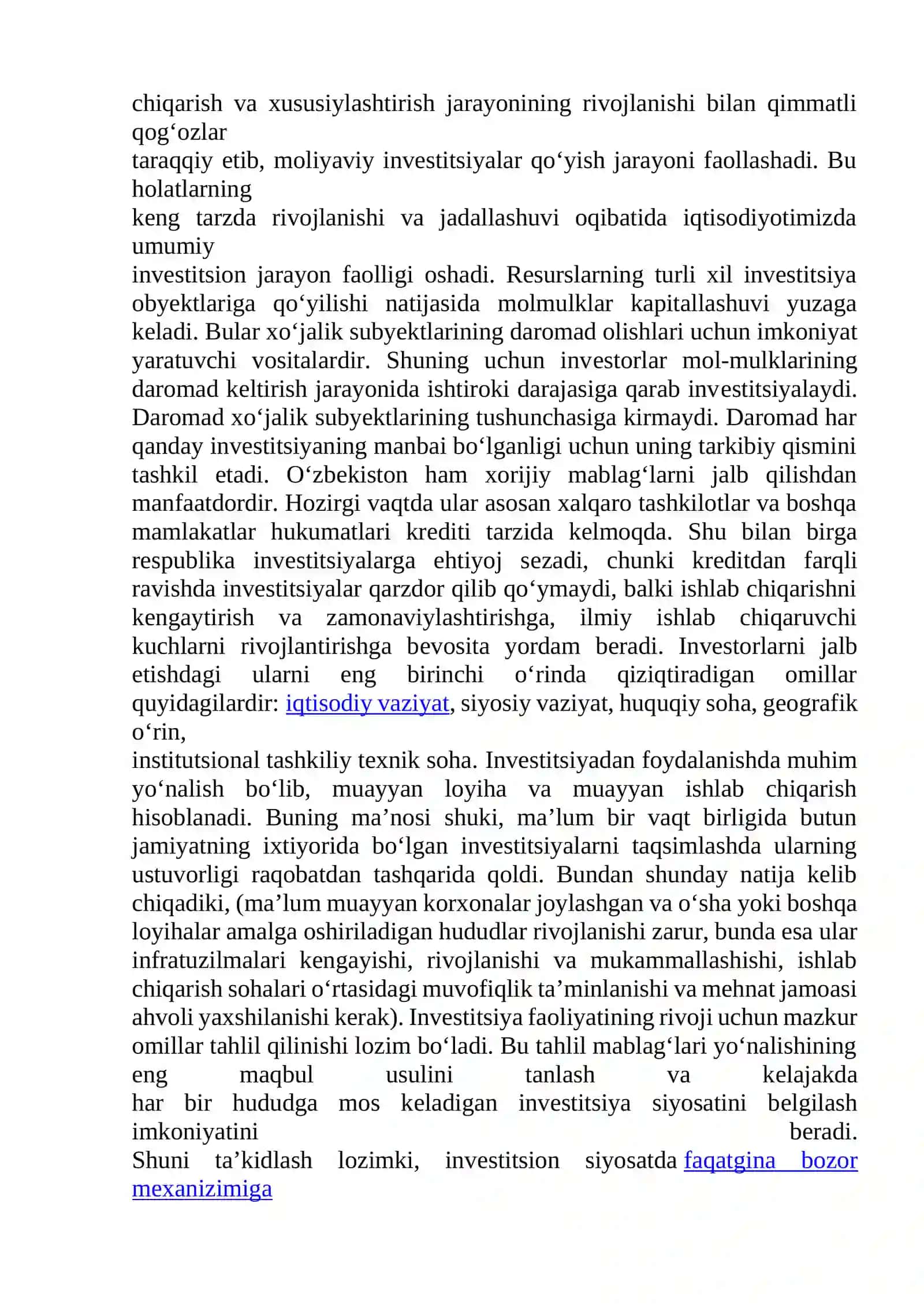 Investitsiya faoliyati 3