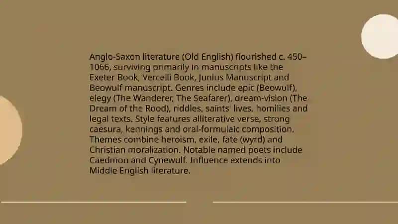 Literature of middle ages 3