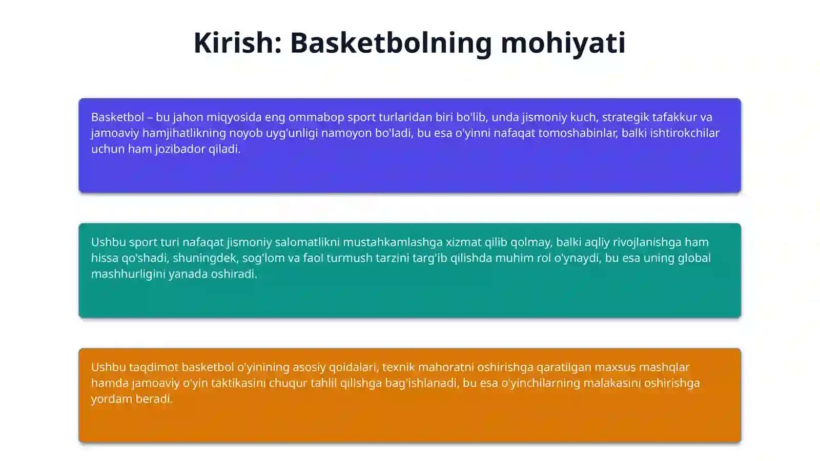 Basketbol sport o’yini qoidalari To’plar bilan maxsus mashqlar 3
