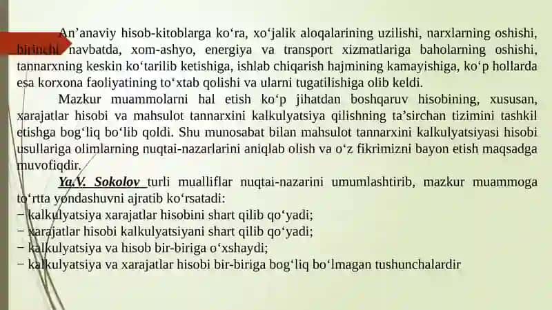 BUYURTMALI KALKULYATSIYAQILISh USULI 3