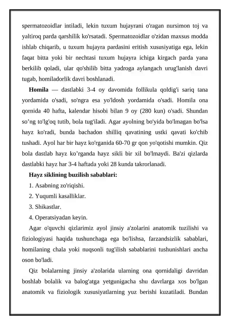 AYOLLAR JINSIY A'ZOLARI KLINIK ANATOMIYASI 3