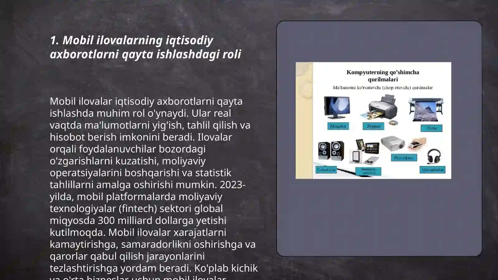 Iqtisodiy axborotlarni qayta ishlash jarayonida mobil ilovalardan foydalanish texnologiyalari 3