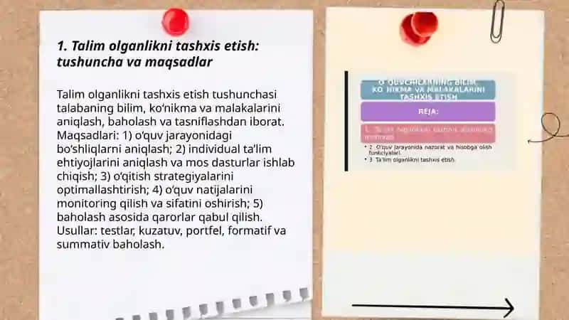 Talim olganlikni tashxis etish 3