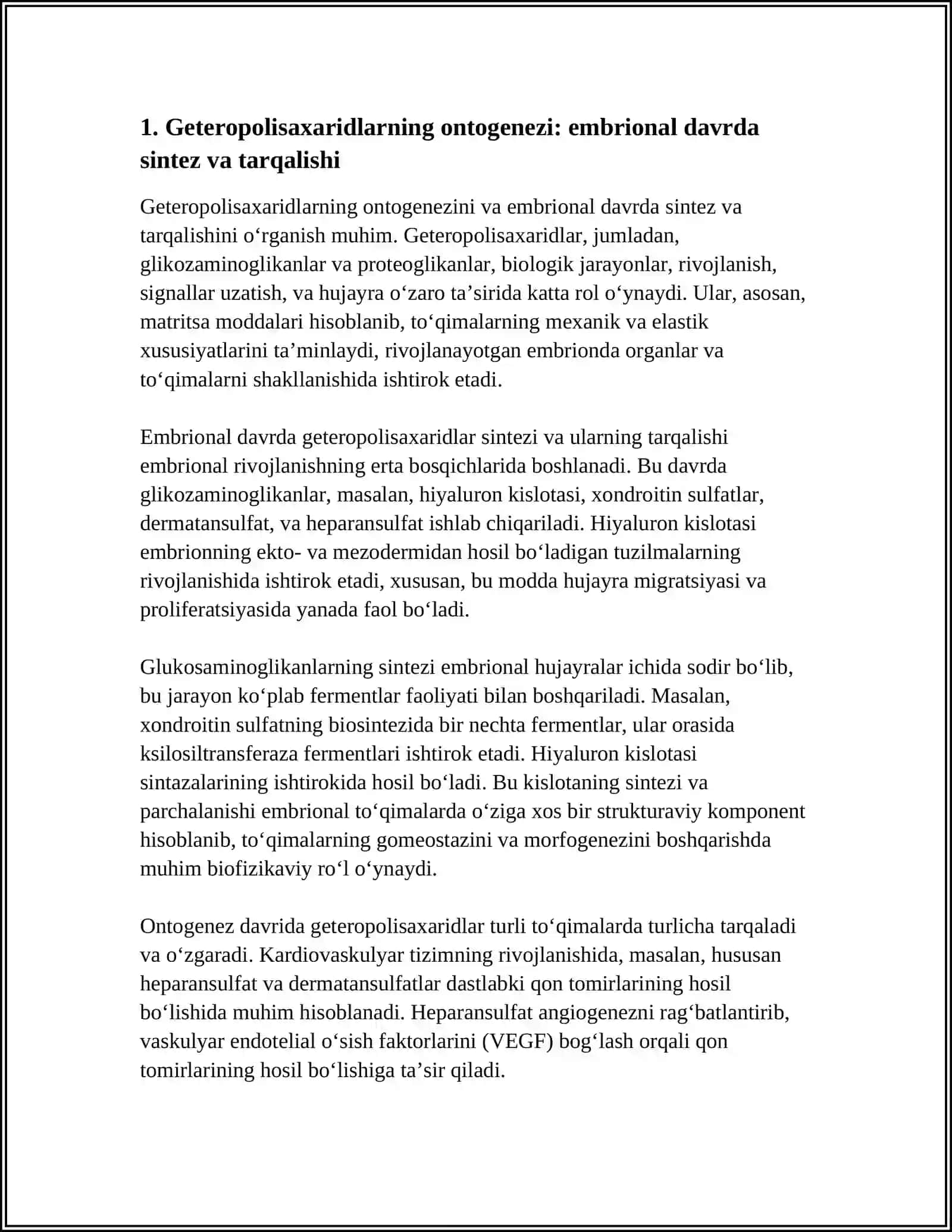 GETEROPOLISAXARIDLARNI ONTOGENEZ XA KASALLIKLARDA E'ZGARISHI 3