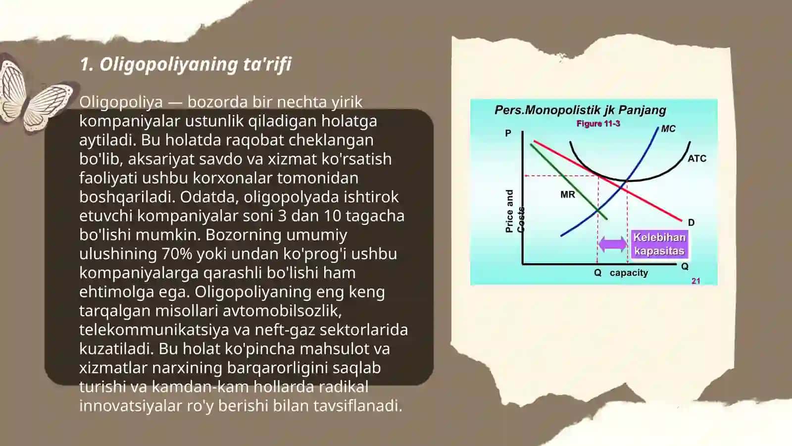 Oligapoliya va monopolistik raqabot 3