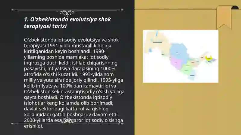 O'zbekistonda va chet davlatlarida Evalutsion shok terapiyasi 3