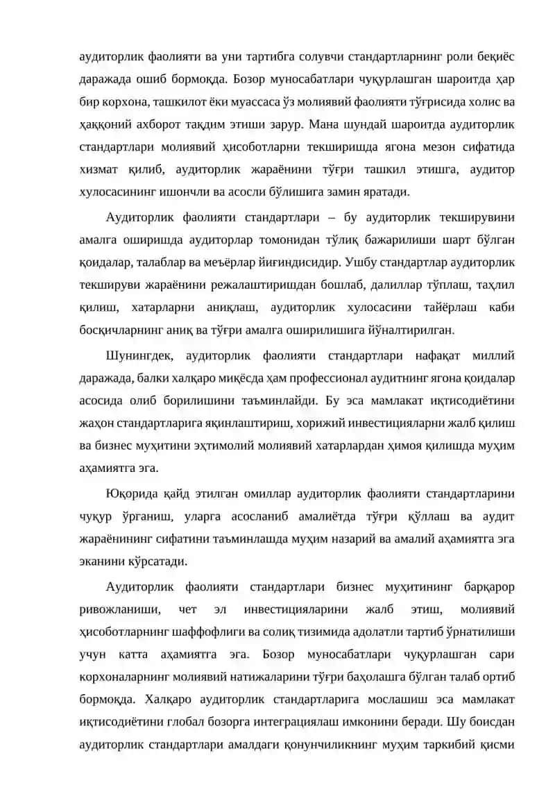 Auditorlik faoliyati standartlari 3